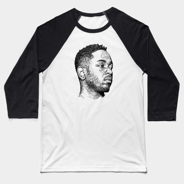 Kendrick Lamar Baseball T-Shirt by Joodls